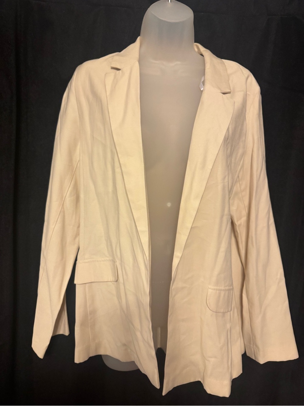 Primark Cream Open-Front Blazer Jacket